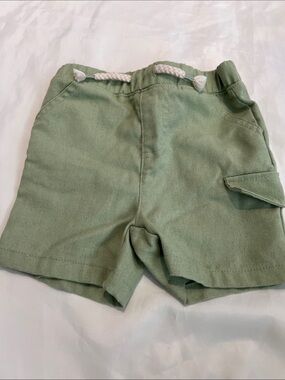 “Bundle 10/$13” 3-6m baby boy Green Drawstring Casual Shorts